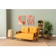 2-Seat Sofa-Bed Cosmo 2-Seater - Bohemian Mustard Mustard