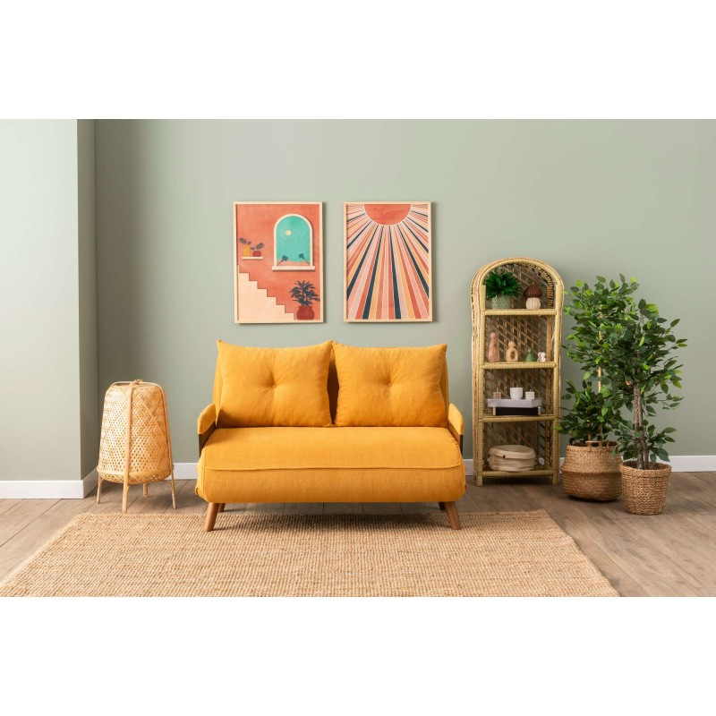 2-Seat Sofa-Bed Cosmo 2-Seater - Bohemian Mustard Mustard