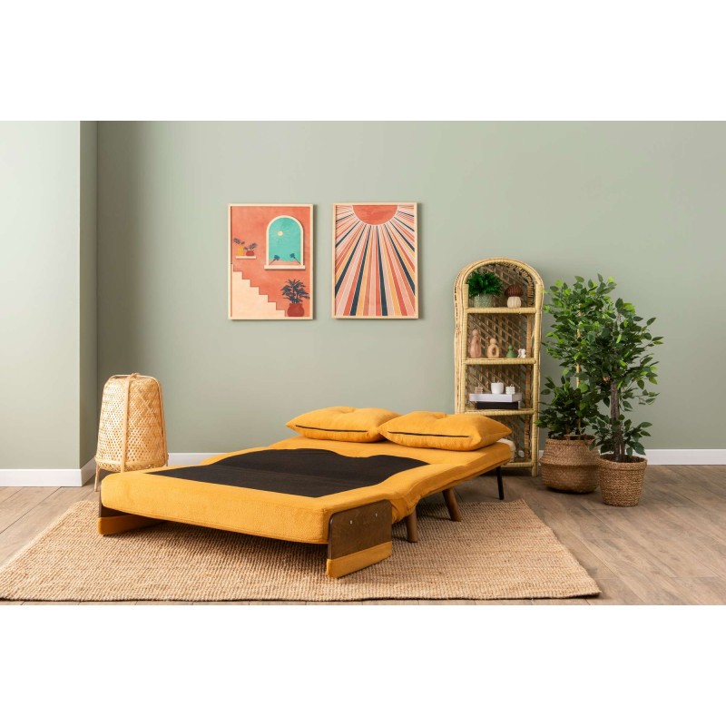 2-Seat Sofa-Bed Cosmo 2-Seater - Bohemian Mustard Mustard