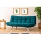 3-Seat Sofa-Bed Misa Small Sofabed - Petrol Green Petrol Green Atelier del Sofa 3-Seat Sofa-Bed Misa Small Sofabed - Petrol Green Petrol Green