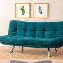 3-Seat Sofa-Bed Misa Small Sofabed - Petrol Green Petrol Green