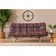 3-Seat Sofa-Bed Misa Small Sofabed - Patchwork Multicolor Atelier del Sofa 3-Seat Sofa-Bed Misa Small Sofabed - Patchwork Multicolor