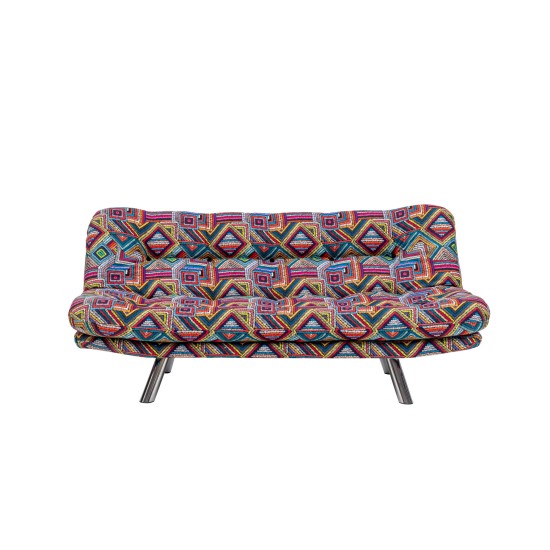 3-Seat Sofa-Bed Misa Small Sofabed - Patchwork Multicolor Atelier del Sofa 3-Seat Sofa-Bed Misa Small Sofabed - Patchwork Multicolor