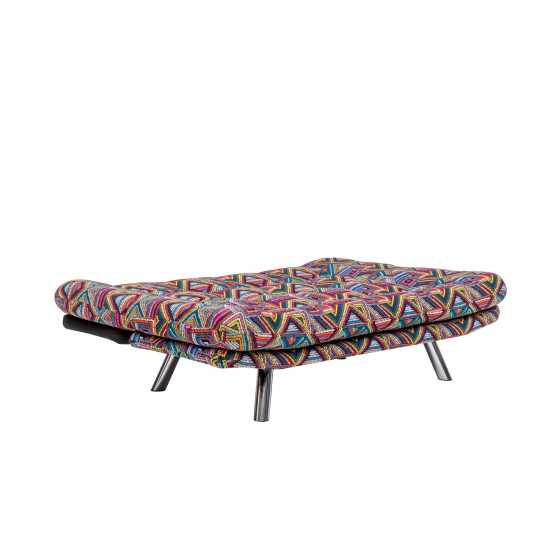 3-Seat Sofa-Bed Misa Small Sofabed - Patchwork Multicolor Atelier del Sofa 3-Seat Sofa-Bed Misa Small Sofabed - Patchwork Multicolor