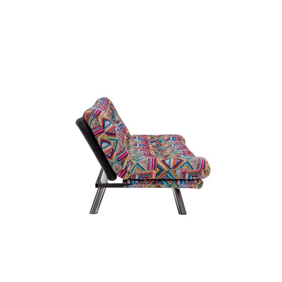 3-Seat Sofa-Bed Misa Small Sofabed - Patchwork Multicolor Atelier del Sofa 3-Seat Sofa-Bed Misa Small Sofabed - Patchwork Multicolor