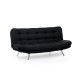 3-Seat Sofa-Bed Misa Sofabed - Black Black