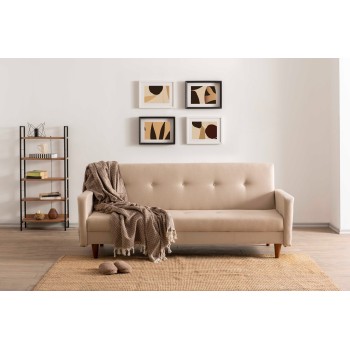 3-Seat Sofa-Bed Hiko - Cream Cream
