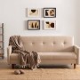 3-Seat Sofa-Bed Hiko - Cream Cream