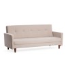 3-Seat Sofa-Bed Hiko - Cream Cream