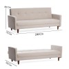 3-Seat Sofa-Bed Hiko - Cream Cream