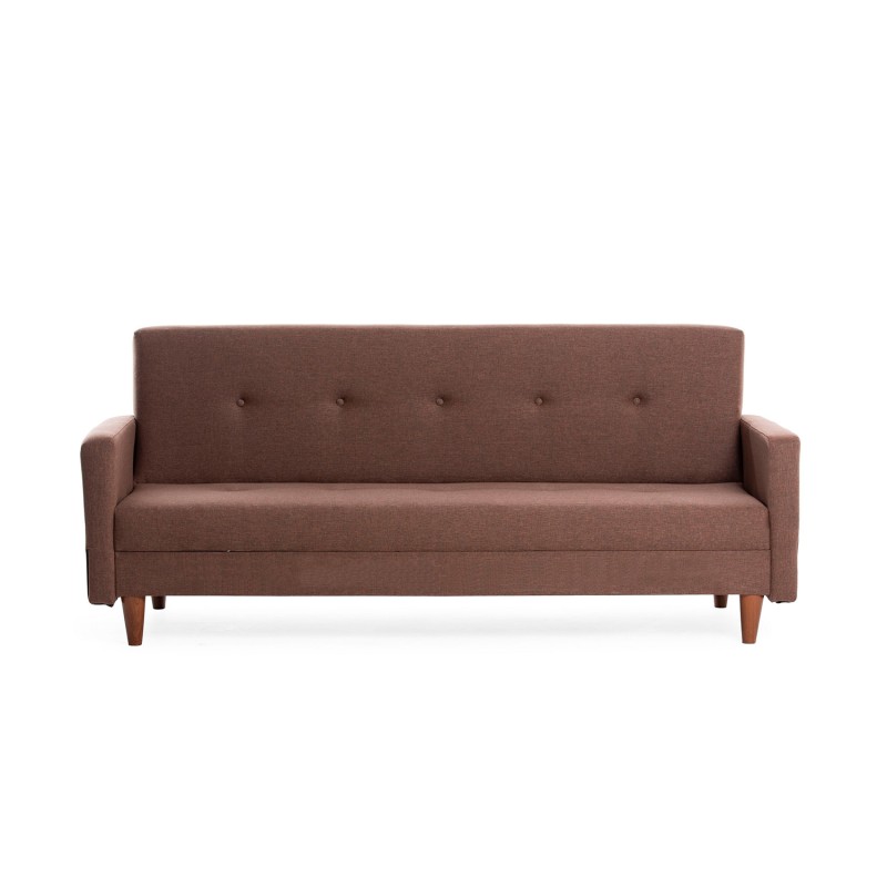 3-Seat Sofa-Bed Hiko - Brown Brown