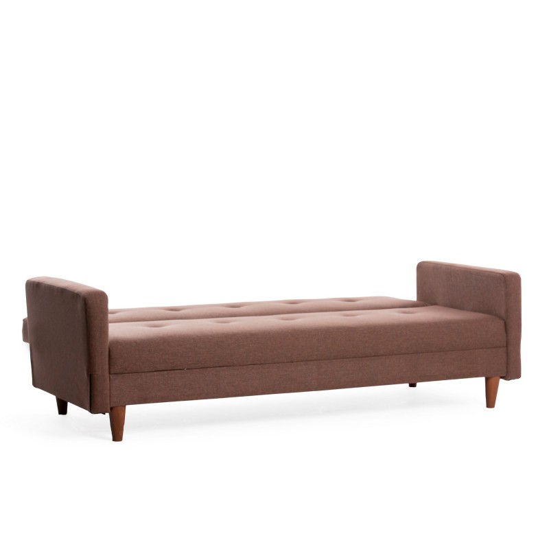 3-Seat Sofa-Bed Hiko - Brown Brown