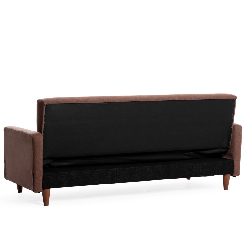 3-Seat Sofa-Bed Hiko - Brown Brown
