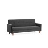 3-Seat Sofa-Bed Hiko - Dark Grey Dark Grey