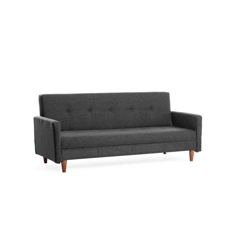 3-Seat Sofa-Bed Hiko - Dark Grey Dark Grey