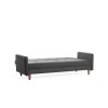 3-Seat Sofa-Bed Hiko - Dark Grey Dark Grey