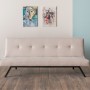 Τριθέσιος Καναπές κρεβάτι  Zola - Χρώμα Cream - 180x55x78εκ
