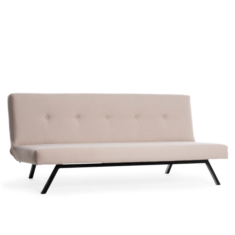 Τριθέσιος Καναπές κρεβάτι  Zola - Χρώμα Cream 