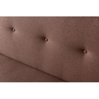 Τριθέσιος Καναπές κρεβάτι  Zola - Χρώμα Καφέ - 180x55x78εκ