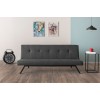 3-Seat Sofa-Bed Zola - Dark Grey Dark Grey