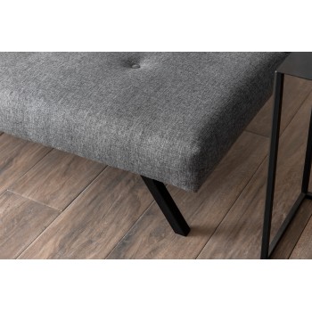 Τριθέσιος Καναπές κρεβάτι  Zola - Χρώμα Ανοιχτό Γκρι - 180x55x78εκ