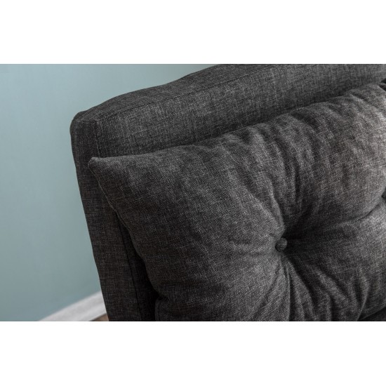 Πολυθρόνα Κρεβάτι - Sando Single - Χρώμα Σκούρο Γκρι- 175x60x60εκ