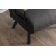 Πολυθρόνα Κρεβάτι - Sando Single - Χρώμα Σκούρο Γκρι- 175x60x60εκ