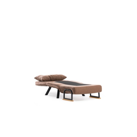 Πολυθρόνα Κρεβάτι - Sando Single - Χρώμα Καφέ - 175x60x60εκ