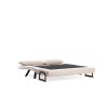 Καναπές Κρεβάτι Διθέσιος - Sando 2 - Χρώμα Μπεζ Ανοιχτό - 133x50x45εκ