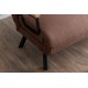 Καναπές Κρεβάτι Διθέσιος - Sando 2 - Χρώμα Καφέ- 133x50x45εκ