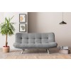 3-Seat Sofa-Bed Misa Small Sofabed - Light Grey Light Grey