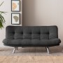 3-Seat Sofa-Bed Misa Small Sofabed - Dark Grey Dark Grey