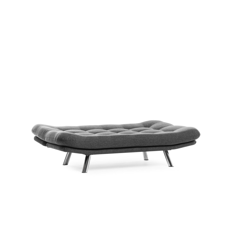 3-Seat Sofa-Bed Misa Small Sofabed - Dark Grey Dark Grey