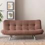 3-Seat Sofa-Bed Misa Small Sofabed - Light Brown Light Brown