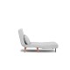 Atelier del Sofa 1-Seat Sofa-Bed Folde Single - Teddy Fabric - Grey Grey