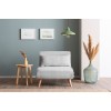 Atelier del Sofa 1-Seat Sofa-Bed Folde Single - Teddy Fabric - Grey Grey