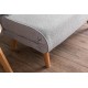 Atelier del Sofa 1-Seat Sofa-Bed Folde Single - Teddy Fabric - Grey Grey