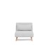 Atelier del Sofa 1-Seat Sofa-Bed Folde Single - Teddy Fabric - Grey Grey