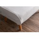 1-Seat Sofa-Bed Folde Single - Teddy Fabric - White White