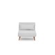 1-Seat Sofa-Bed Folde Single - Teddy Fabric - White White