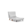 1-Seat Sofa-Bed Folde Single - Teddy Fabric - White White