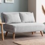2-Seat Sofa-Bed Folde 2-Seater - Teddy Fabric - Grey Grey