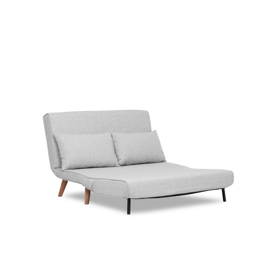 2-Seat Sofa-Bed Folde 2-Seater - Teddy Fabric - Grey Grey Atelier del Sofa 2-Seat Sofa-Bed Folde 2-Seater - Teddy Fabric - Grey Grey