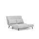 2-Seat Sofa-Bed Folde 2-Seater - Teddy Fabric - Grey Grey Atelier del Sofa 2-Seat Sofa-Bed Folde 2-Seater - Teddy Fabric - Grey Grey