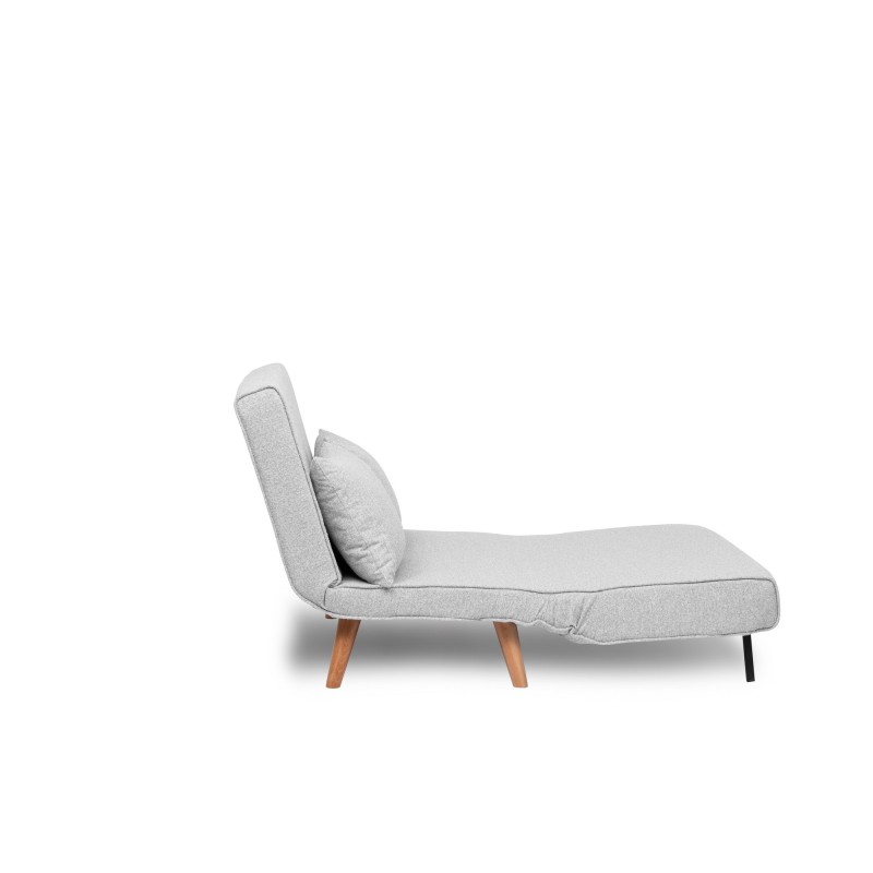 Atelier del Sofa 2-Seat Sofa-Bed Folde 2-Seater - Teddy Fabric - Grey Grey