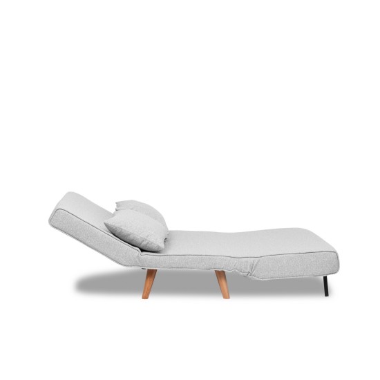 2-Seat Sofa-Bed Folde 2-Seater - Teddy Fabric - Grey Grey Atelier del Sofa 2-Seat Sofa-Bed Folde 2-Seater - Teddy Fabric - Grey Grey