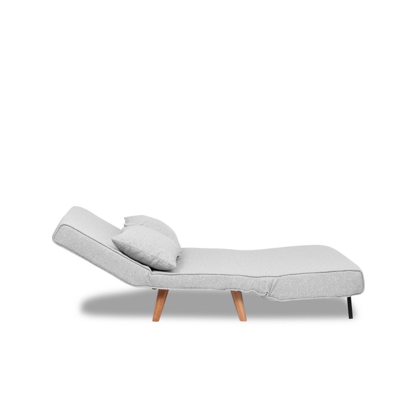 Atelier del Sofa 2-Seat Sofa-Bed Folde 2-Seater - Teddy Fabric - Grey Grey