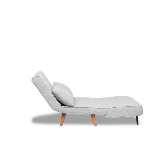 2-Seat Sofa-Bed Folde 2-Seater - Teddy Fabric - Grey Grey Atelier del Sofa 2-Seat Sofa-Bed Folde 2-Seater - Teddy Fabric - Grey Grey