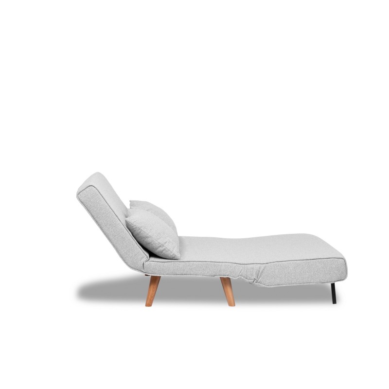 Atelier del Sofa 2-Seat Sofa-Bed Folde 2-Seater - Teddy Fabric - Grey Grey
