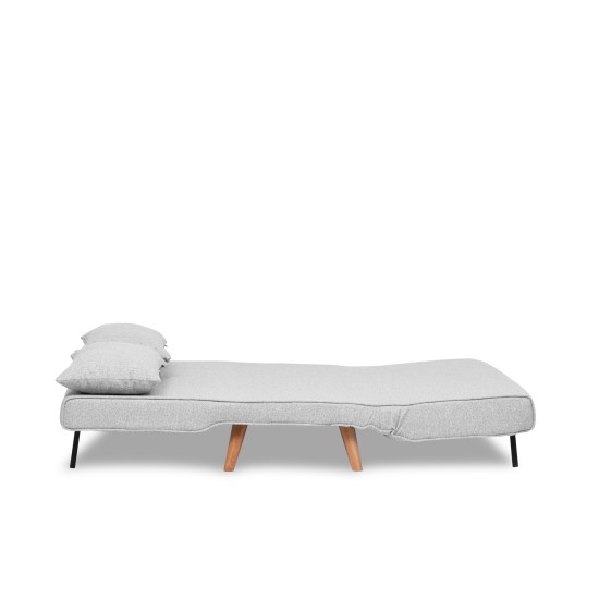 2-Seat Sofa-Bed Folde 2-Seater - Teddy Fabric - Grey Grey Atelier del Sofa 2-Seat Sofa-Bed Folde 2-Seater - Teddy Fabric - Grey Grey